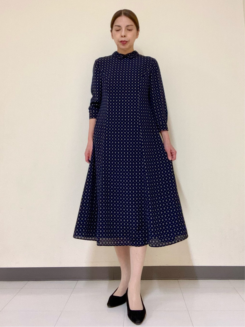 お出かけやお呼ばれに【ジオメトリックパターンワンピース】 KEITH