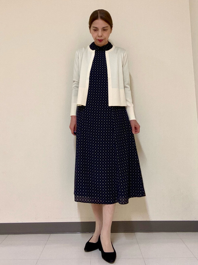 お出かけやお呼ばれに【ジオメトリックパターンワンピース】 KEITH