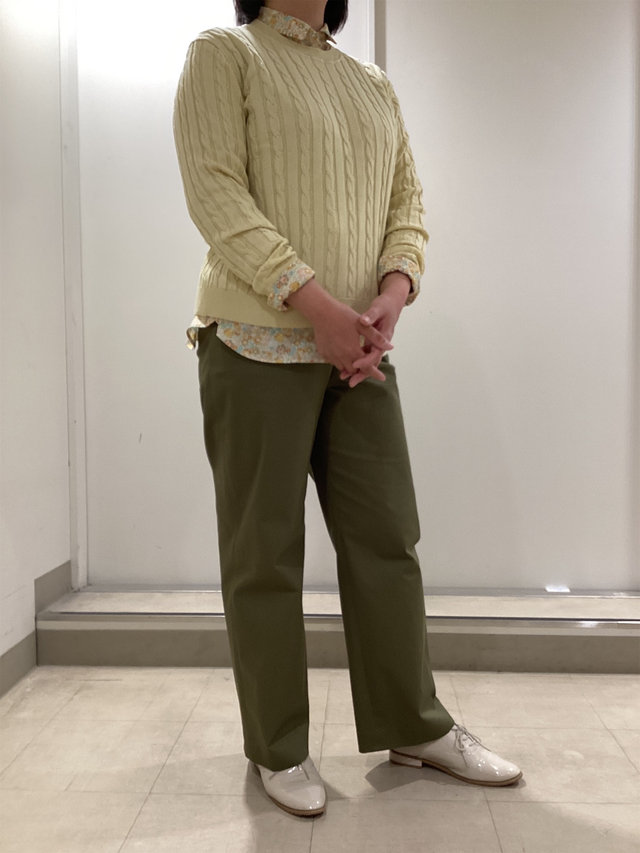 優しいイエローカラーで春のコーディネート KEITH