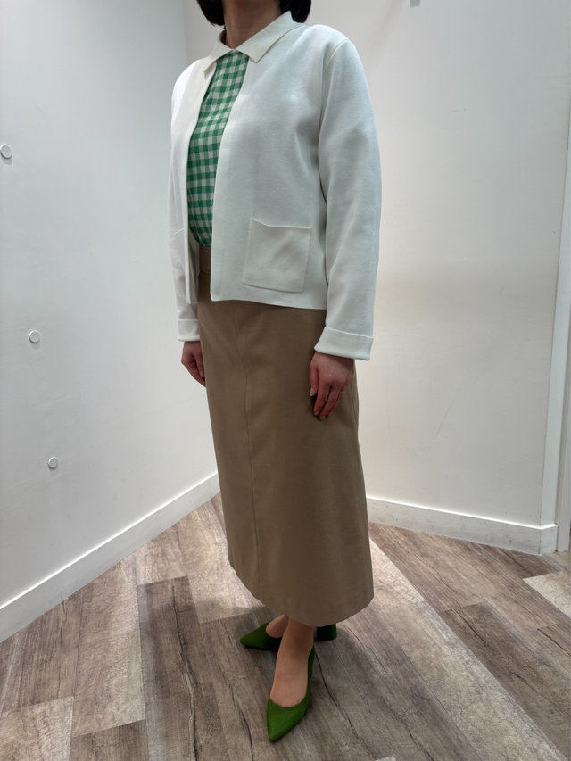 グリーンで遊び心を添えた春コーデ KEITH