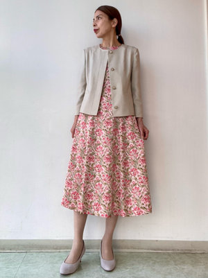 【ガーデンフローラルワンピース】で上品フェミニンコーデ KEITH