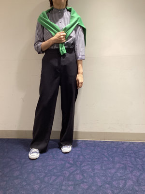 ギンガムチェックブラウスコーデ KEITH