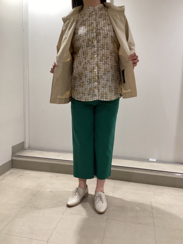 ミモザプリントでお花見コーデ KEITH