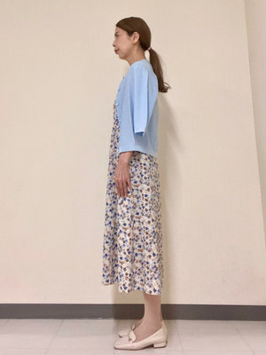 【小花柄ワンピース】で涼やかお出かけコーデ KEITH