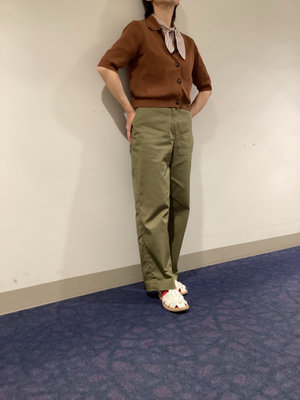 襟付きニットカーディガンコーデ KEITH