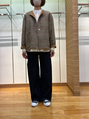 リバーチェックジャケットコーディネート KEITH