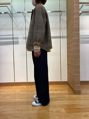 リバーチェックジャケットコーディネート KEITH