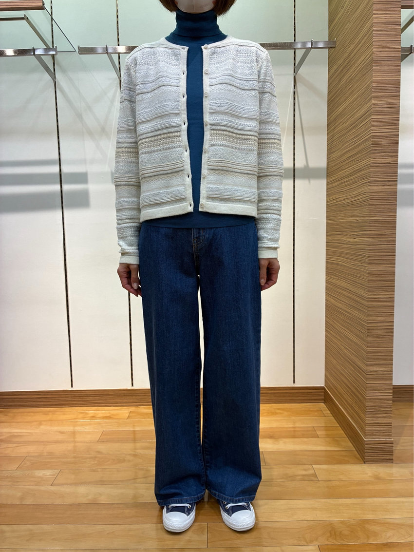 ブークレーボーダーカーディガンコーデ KEITH