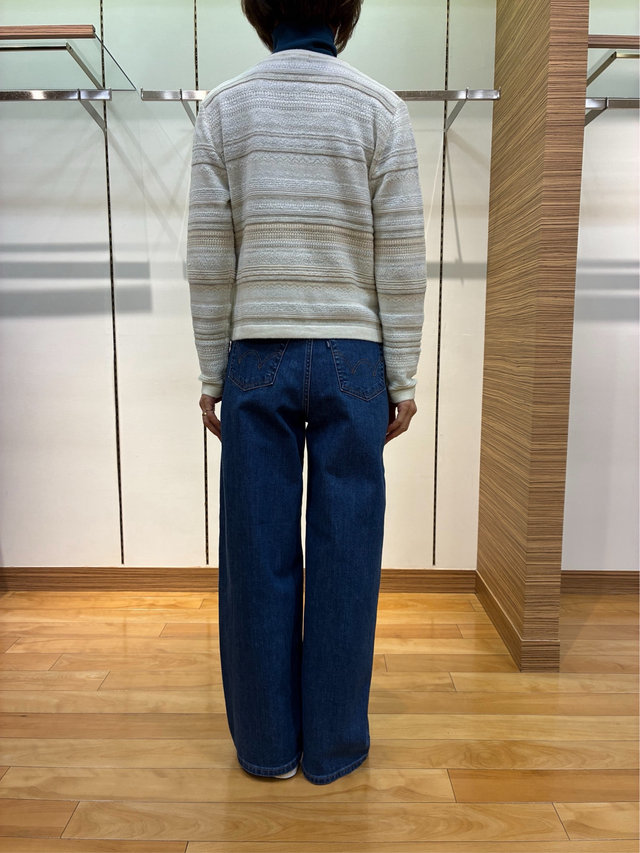 ブークレーボーダーカーディガンコーデ KEITH