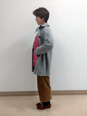 アクセントのピンクニット SCAPA