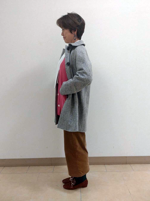 アクセントのピンクニット SCAPA