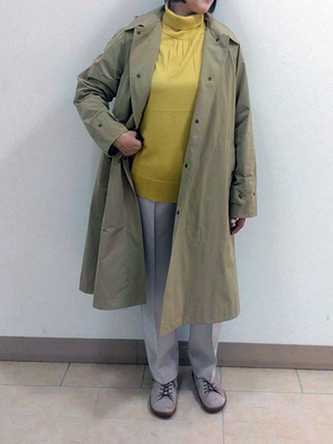 春色を取り入れたコートスタイル SCAPA