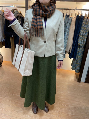 上質ツイード☆コーデ SCAPA