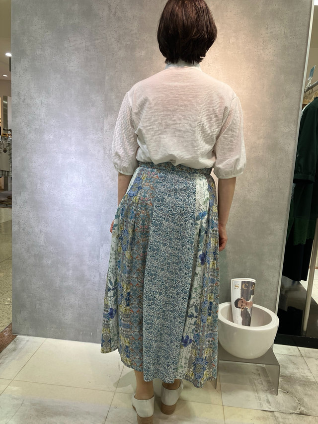 リバティプリントパッチワーク2スカート SCAPA
